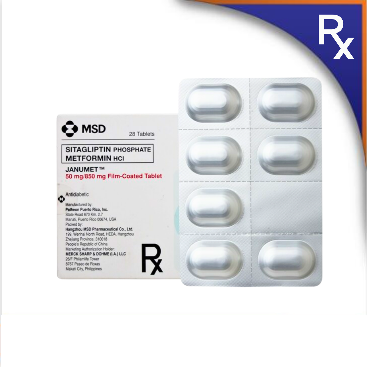 BR013386 JANUMET TABLET - 50MG/850MG - Image 1