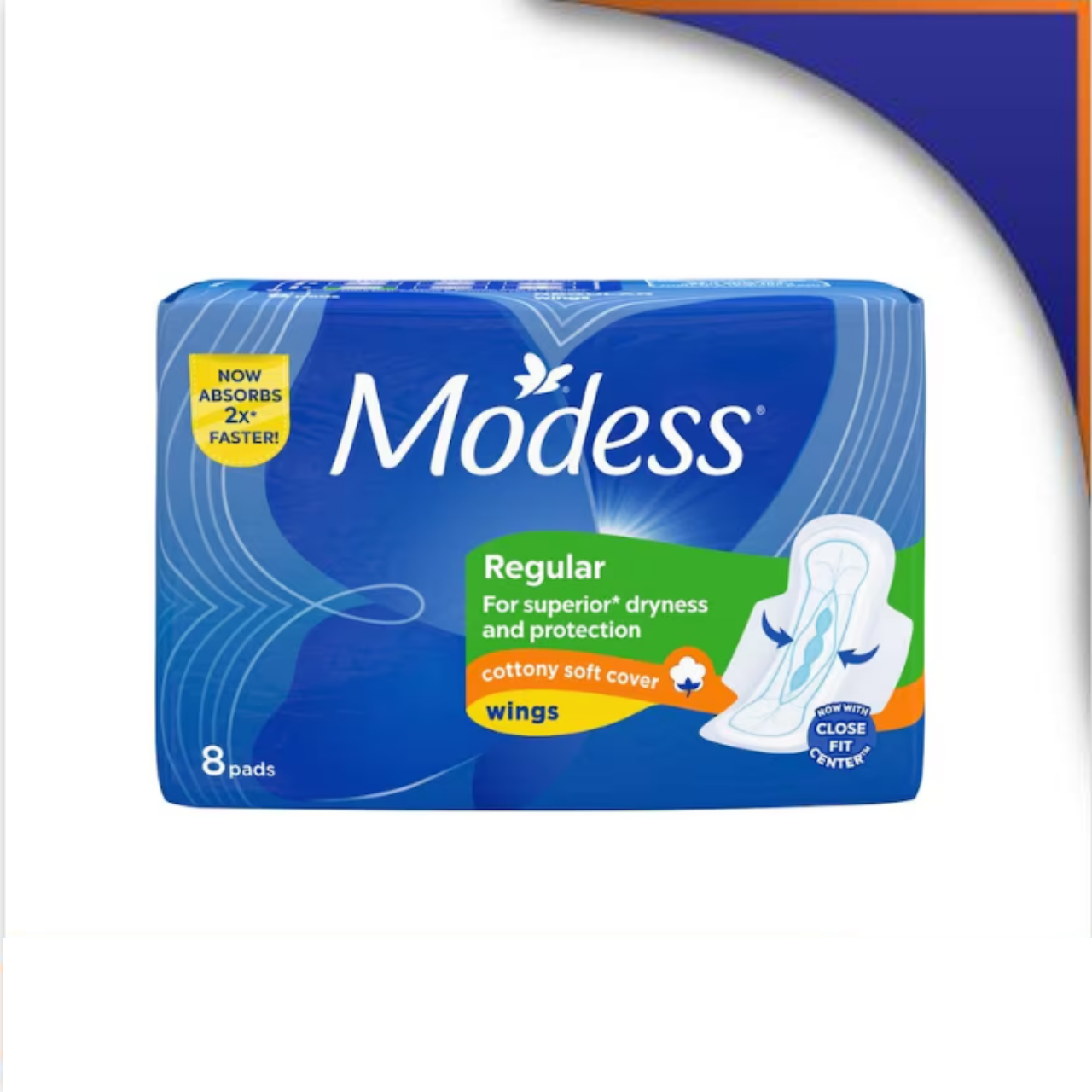 CG001724 MODESS MAXI REG WITH WINGS X8 - Image 1