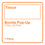 BONITA POP-UP TISSUE 2-PLY X40 PULLS