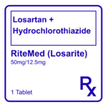 RITEMED LOSARTAN K + HCTZ 50MG/12.5MG (LOSARITE)
