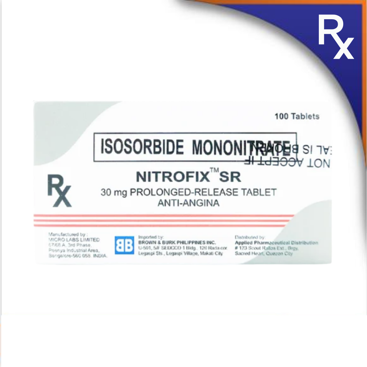 GE015732 NITROFIX SR ISOSORBIDE MONONITRATE TABLET - 30MG - NEW - Image 1