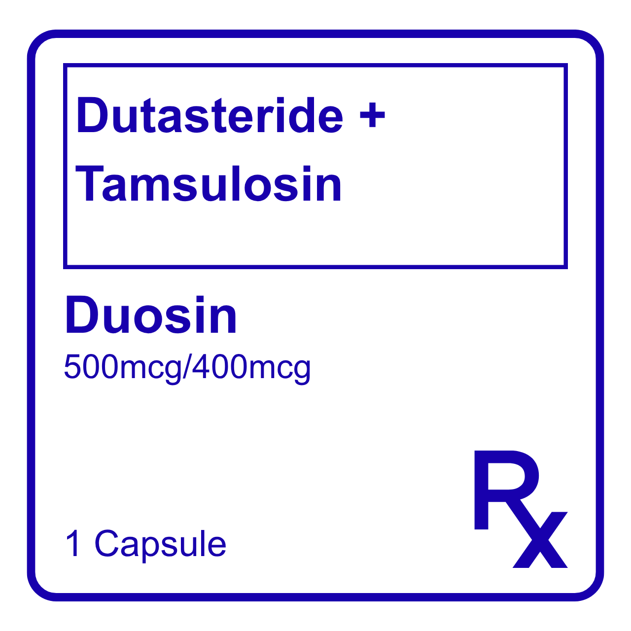 GE015735 DUOSIN DUTASTERIDE + TAMSULOSIN HCL CAPSULE - 500MCG/400MCG - Image 1