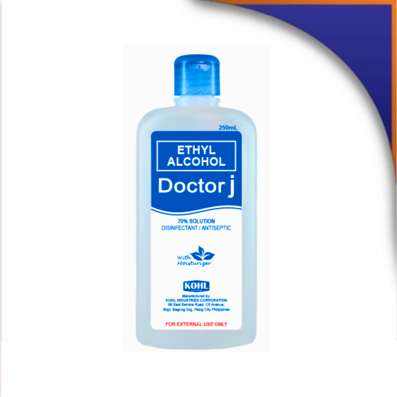 MS016176 DOCTOR J 70% ETHYL ALCOHOL - 250ML - Image 1